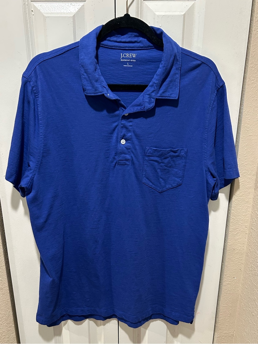 J.Crew Garment Dyed Polo Shirt Blue Men’s , Large, like new